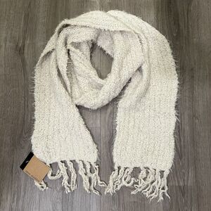 NEW Steve Madden Supersoft Sherpa Knit Blanket Wrap Scarf Ivory O/S